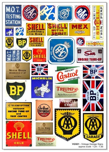 Becc vintage garage signs - garage,