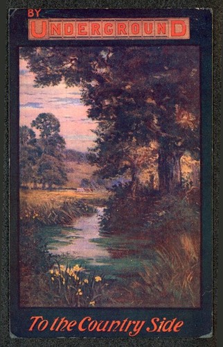 Underground railway poster - railway,