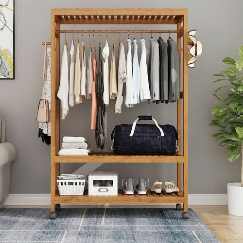 Strong wood clothes - rail, scarf