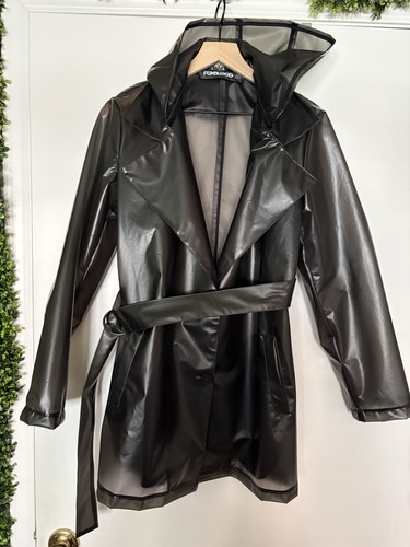 Foxblood gray harriet raincoat - gray,