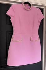 Pink Dress Nadine Merabi Size L/UK14