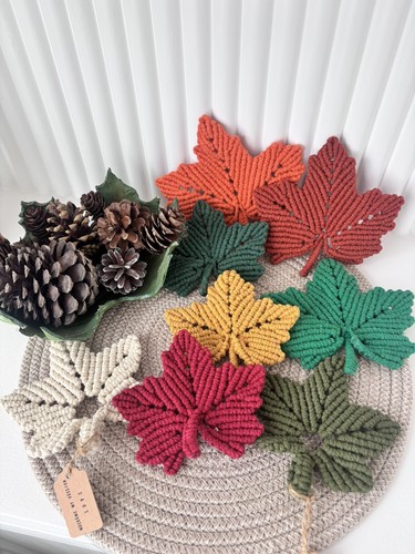 Handmade macrame leaf - handmade,
