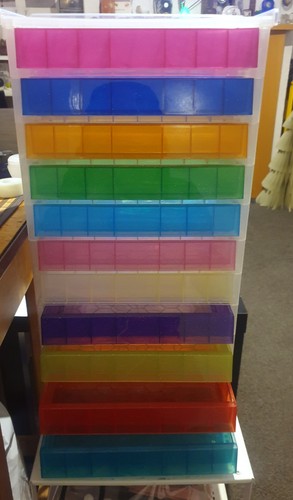 Plastic craft storage drawers - craft,