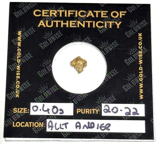 Rare raw gold welsh - gold, nugget
