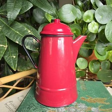 Vintage Enamel Coffee Pot Huta
