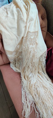 Vintage ivory cream - cream, silk