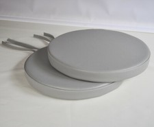 2 Light Grey Faux Leather