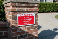 Pack of 2 X No Parking Sign