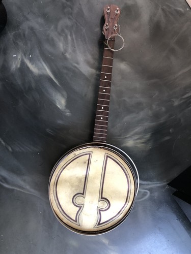 Vintage antique banjo with - antique,