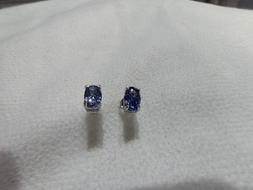 Blue tanzanite 1ct sterling - tanzanite, cz