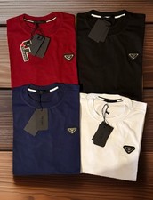 Prada Mens Soft Stretch Cotton T-Shirts (size chart listed)