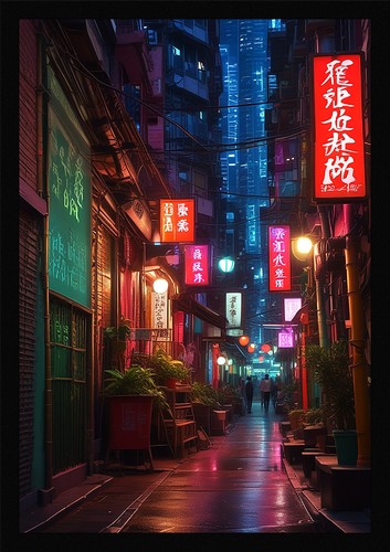 Intimate hong kong skyline - hong,