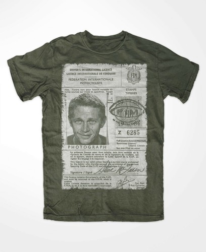 Steve mcqueen driver license - steve,