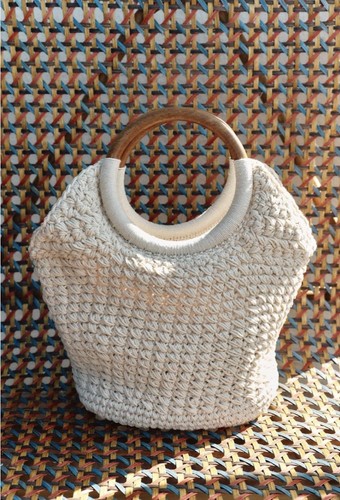 Zara cream macrame wooden - zara,
