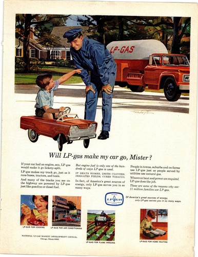 Gas vintage magazine ad - vintage,