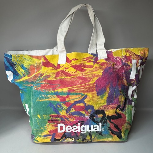 Desigual canvas tote shopper - desigual,