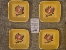 Weetabix 70th Anniversary Vintage Cereal Bowl Set Yellow, Commemorative, Square