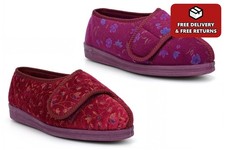 Womens wide fit slippers extra - slippers,