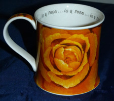 Fine Bone China Mug DUNOON Roses by Michele Aubourg A rose is a rose VGC