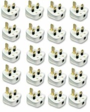 20 X 13AMP UK 3 PIN FUSED