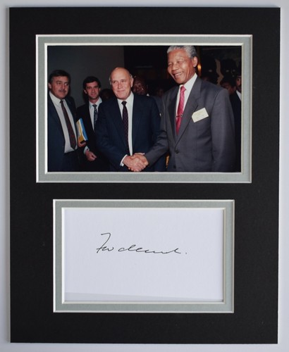 Klerk signed autograph - fw,