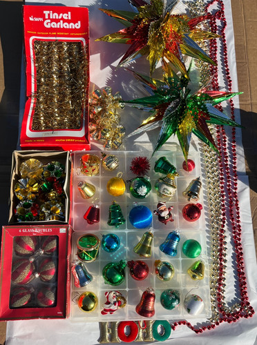 Vintage christmas decorations - vintage,