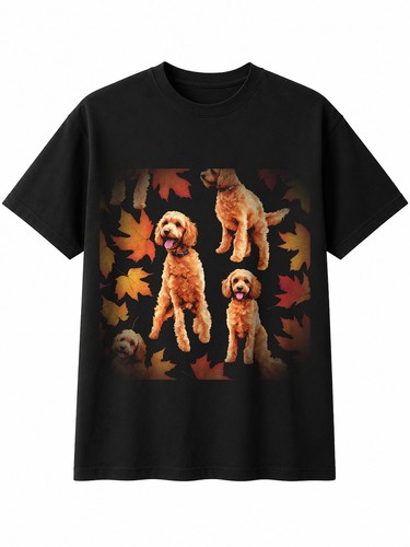 Colourful cockapoo autumn - colourful,