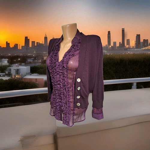 Amethyst sheer ruffle - m&co,