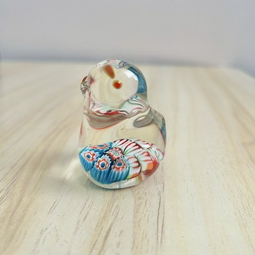 Bird art glass paperweight - bird,
