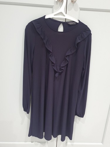Dark purple mini - dress, tunic