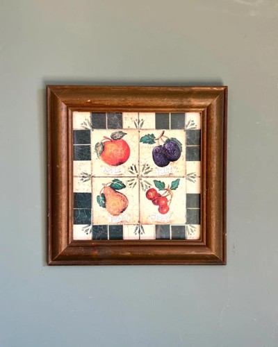 Vintage kitchen tile - tile, fruit
