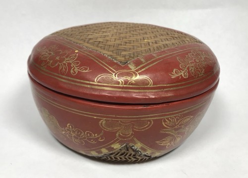 Vintage chinese basket box - vintage,
