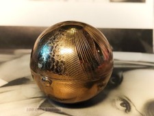 Pygmalion gold tone spherical Vintage Powder Compact: Makeup Mirror-1g