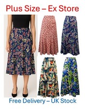 Ladies Skirt Midi Nylon Womens