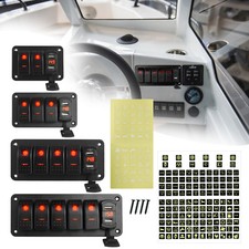 2/3/4/5 Gang 12/24V Red LED