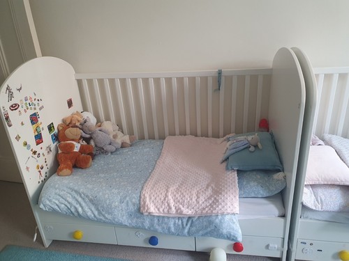 White ikea children bed - children's,