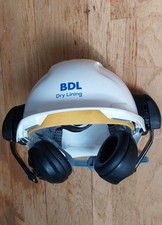 JSP EVO3 Vented Safety Helmet with Integrated Ear Defenders. White. Size 53–64cm