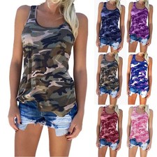 Womens Camouflage Vest Tank