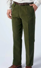 Mens Moleskin Trousers Green