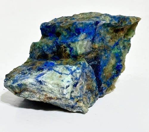Azurite with malachite raw - with,