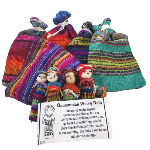 Large guatemalan worry dolls - large,