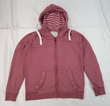 FAT FACE SIZE S 8UK WOMENS GIRLS PINK COTTON FULL ZIP HOODIE JUMPER TRACKSUIT