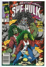 SHE-HULK, THE SENSATIONAL 15 - 1st APP GREY SHE-HULK (MODERN AGE 1990) - 9.0