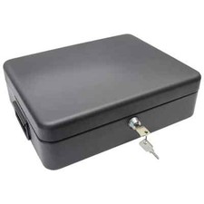 Security Lock Box Fireproof Large Chest Cash Safe Keys Document Home Office Box