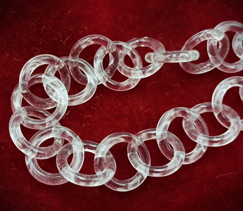 Murano glass decorative - glass, chain
