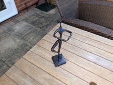 Modernist Statue Ballerina Dancing, Metal, Abstract Art Figure, Bodrul Khalique