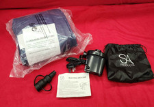 Double Air Bed with Electric Pump in Carry Bag - New - Blue