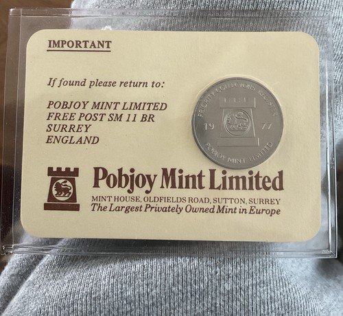 Rare unfilled blank pobjoy - blank,,