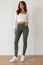 ZARA Olive Green Skinny Jeans