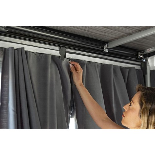 Fiamma dark grey curtains kit - grey,